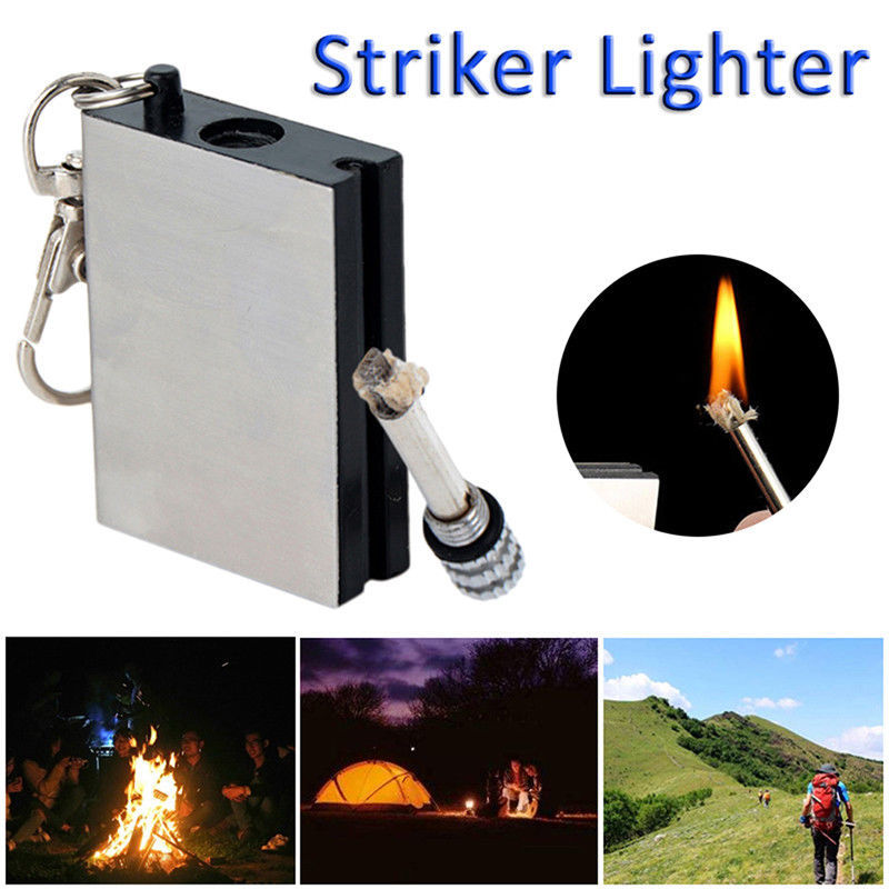 5 Lighter Flint Magnesium Emergency Fire Starter Camp Survival Refill Waterproof