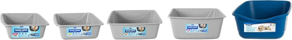 Litter Pan, Blue/Gray, Small,