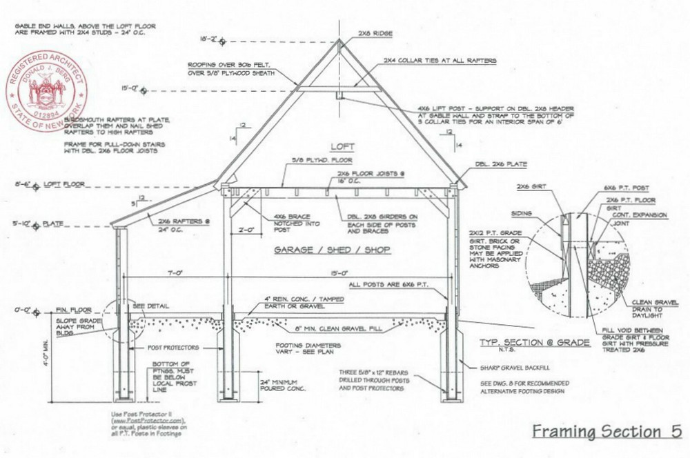 7 Little Backyard Barn Designs - Complete Construction Plans (B5)