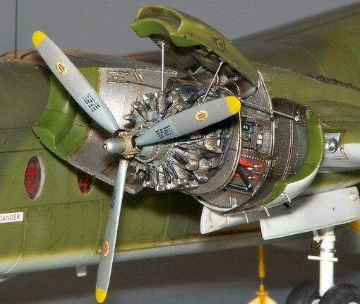 Plus Model #AL7003 1/72 DHC-4 Caribou Engine Conversion set for Hobbycraft kit