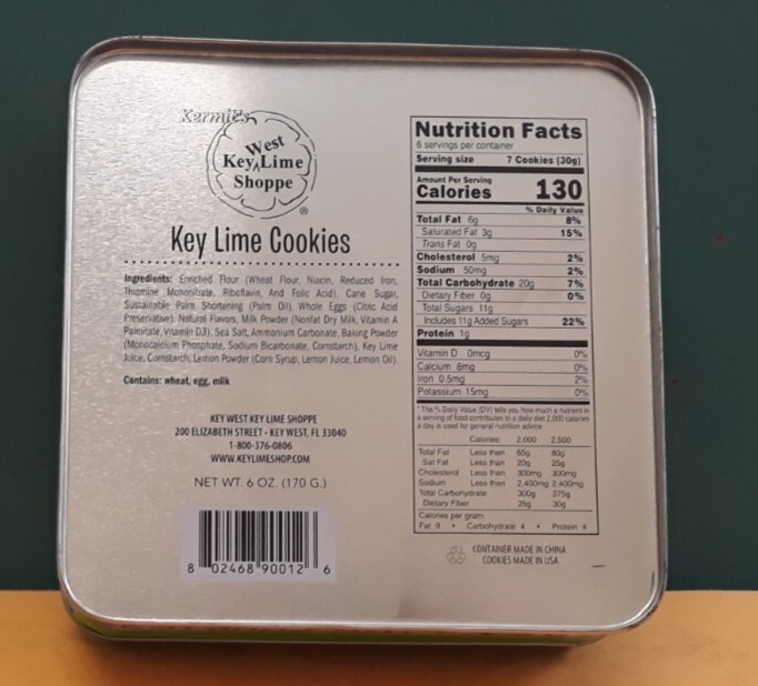 TIN - Hemingway House KEY WEST cookies NICE