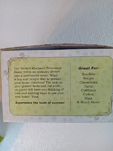 2 Mini-bakeware Stoneware Bakers by Nicole's Kitchen A74