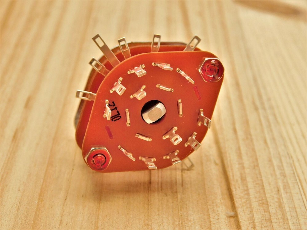 5 way - 4 pole Knurled Rotary Switch Double Decker