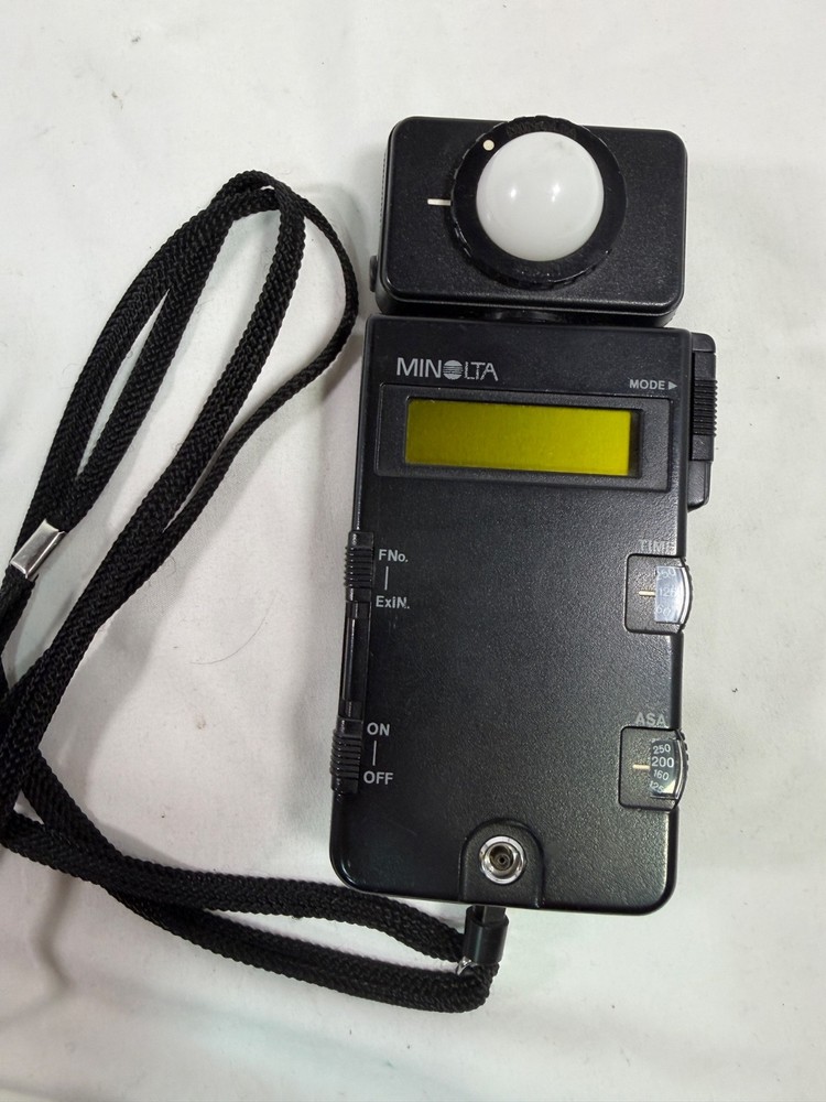 Minolta Flash Meter III with Case and Strap Works Tested