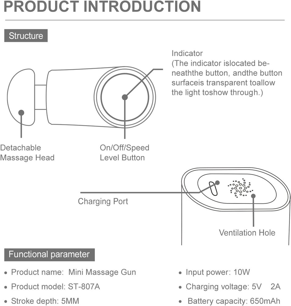 Comforlay Portable Percussion Massage Gun Deep Tissue Handheld