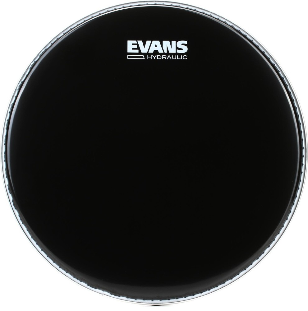 Evans Hydraulic Black Drumhead - 12 inch (2-pack) Bundle