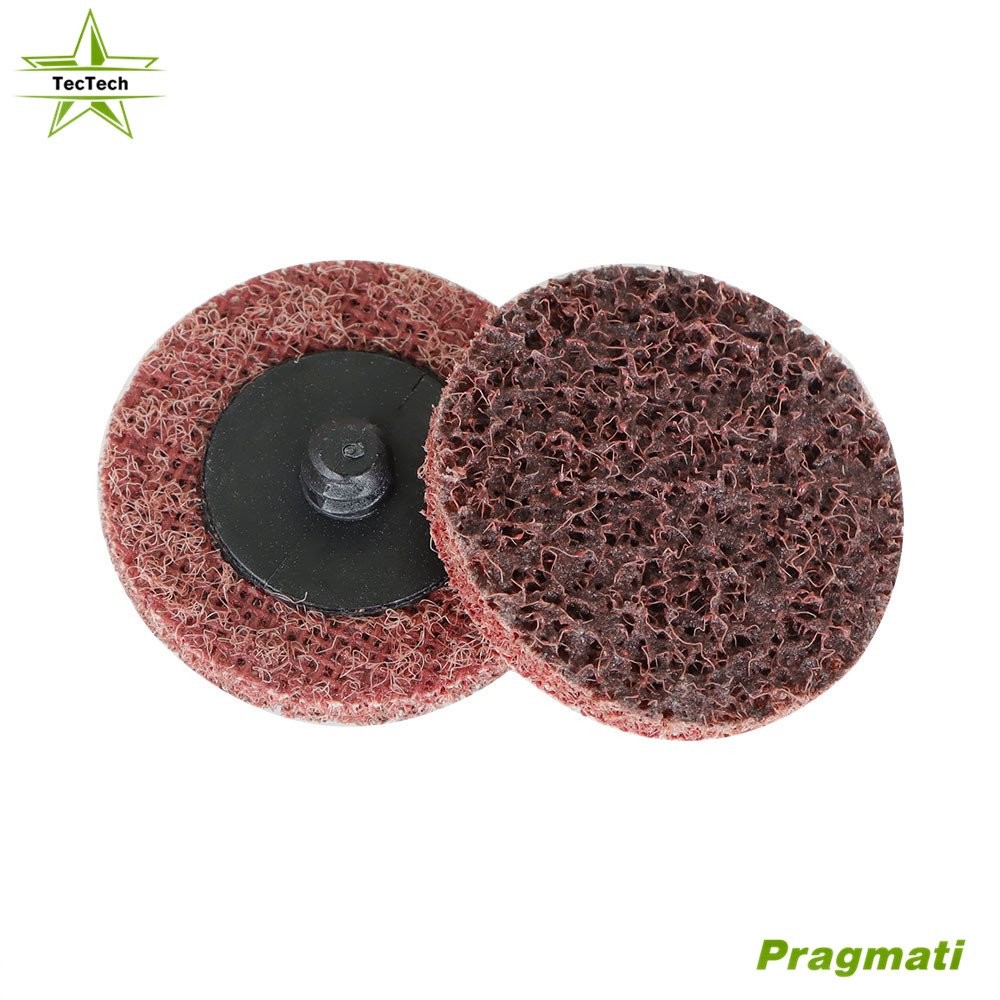 50Pack 2" Medium Surface Conditioning Discs Roll Lock Die Grinder Sanding Pads
