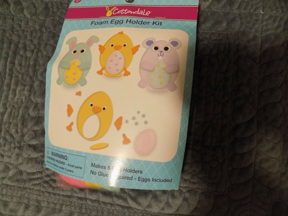 Cottondale Foam Egg Holder Kit  ~ Makes 6 Holders ~ New