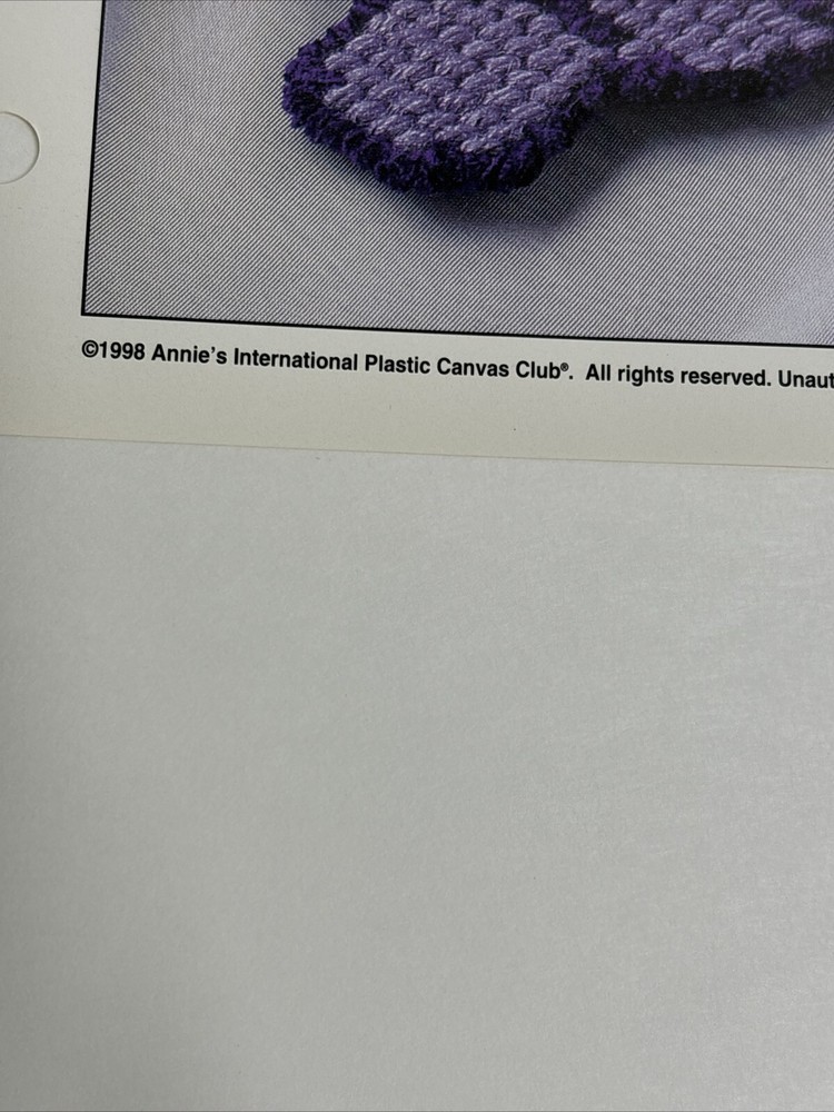 Grape Coasters Annie's Attic Plastic Canvas Pattern Page