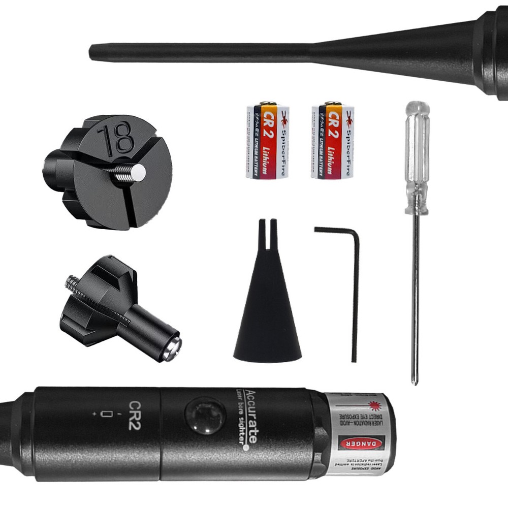 Professional Red Laser Bore Sight Kit for Multiple Caliber Upgraded Bore Sighter