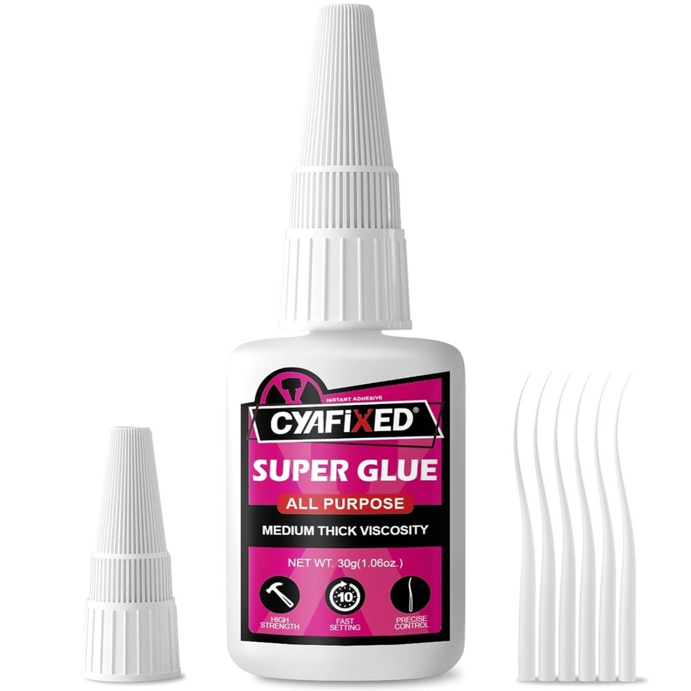 Strong Waterproof Adhesive: Instant Clear Super Glue for Diverse Material Use