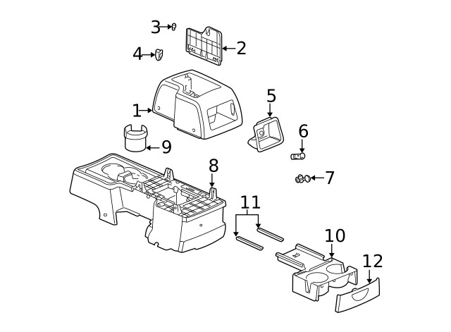 Genuine GM Rear Compartment 22677349