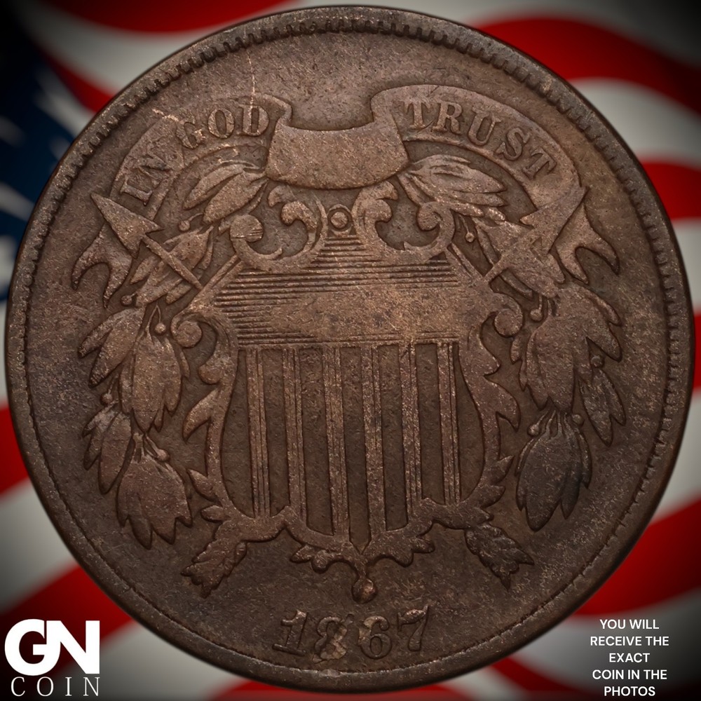 1867 2 Cent Piece A0893
