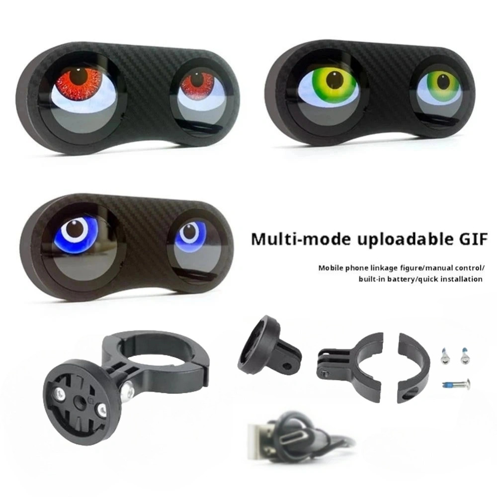 LED Bicycle Bike Devil's Eye Dynamic Lights Tail light USB Recharge Programmable