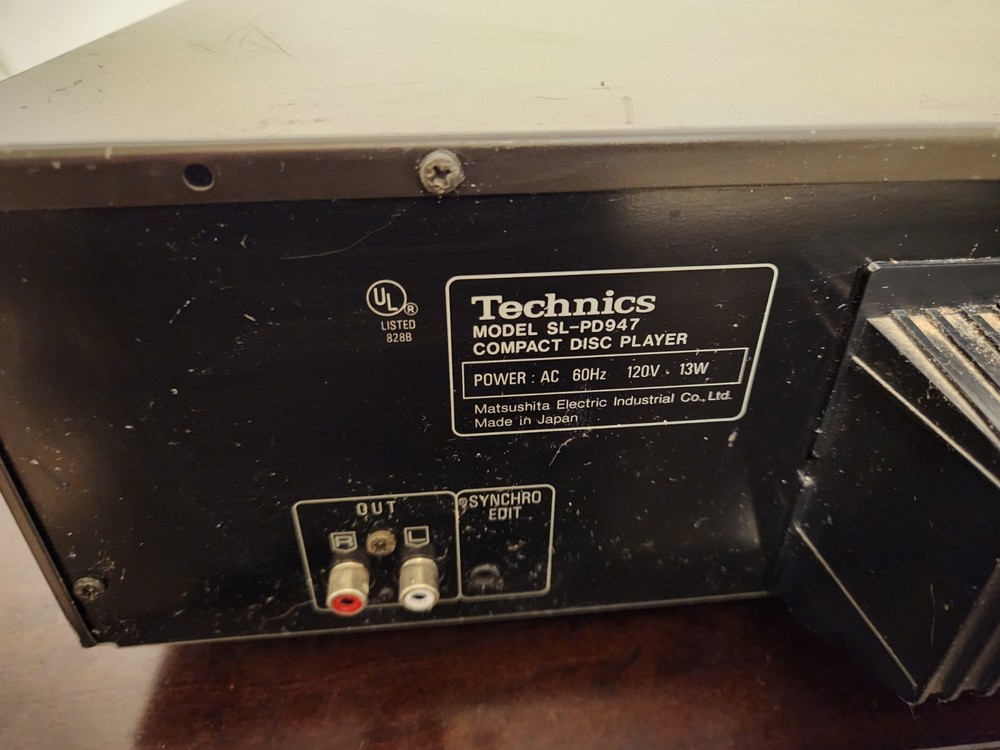 Technics SL-PD947 5 Disc Changer CD Player with Remote