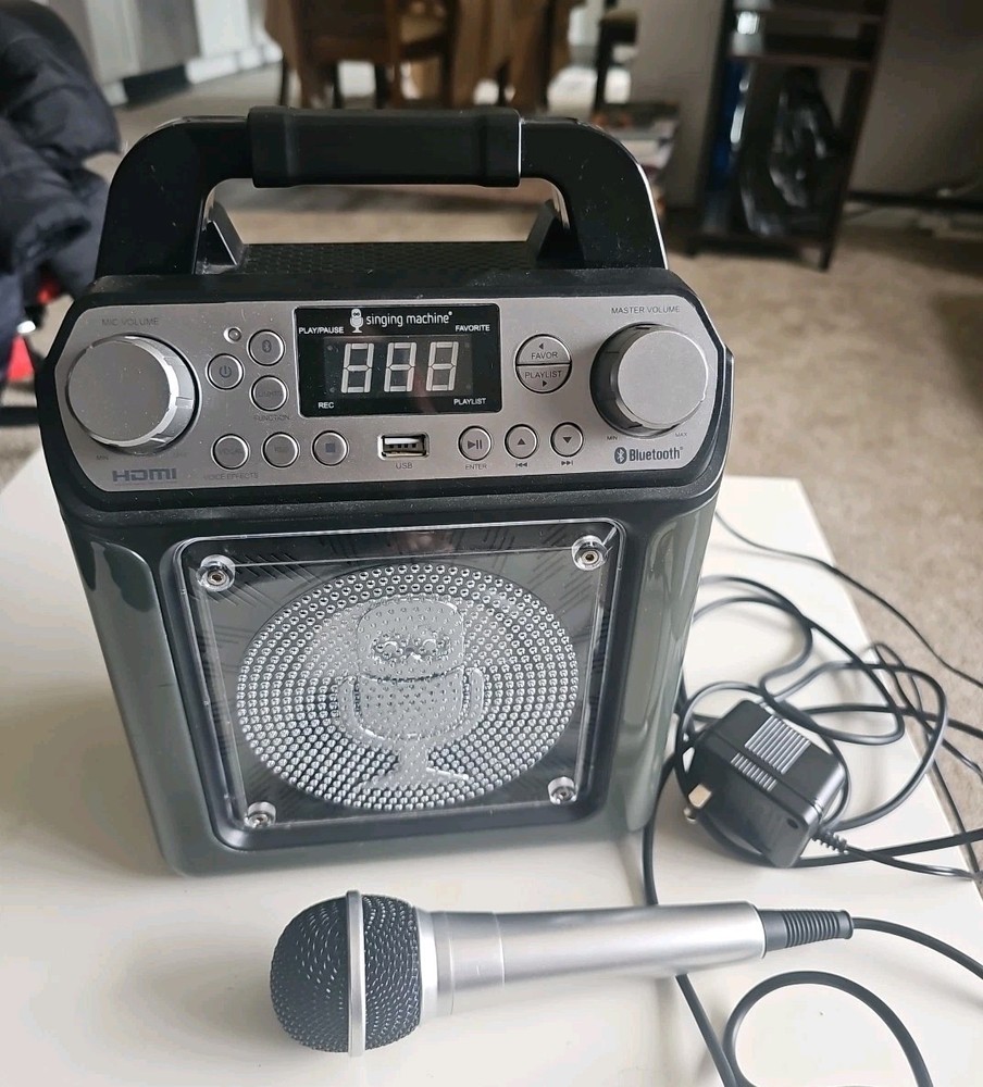 Singing Machine Bluetooth Karaoke System Tested Works With Microphone