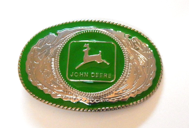 🚜 NEW!! JOHN DEERE Enameled Belt Buckle 🚜