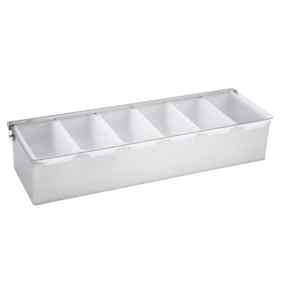 Condiment Holder, 6 Compartment, S/S Base (4 Each)