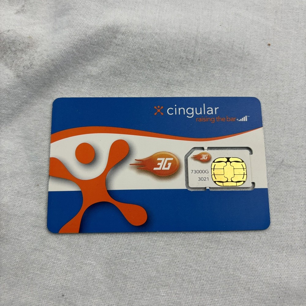 Vintage AT&T / Cingular 3G SIM Card (73000G)