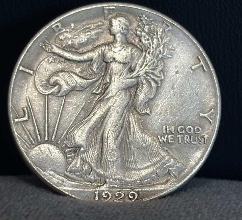 1929-S Walking Liberty Half Dollar USA Silver 50c