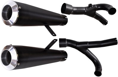 Voodoo Slip-On Yam Black Dual Conv Delete V-Max Exhaust
