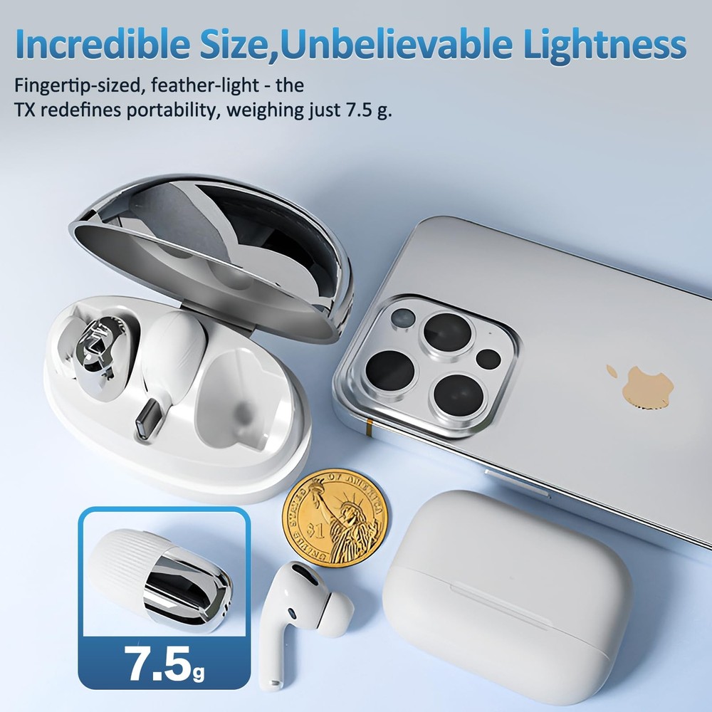 S5 Wireless Lavalier Microphone for iPhone 16/15,Android USB C Phone,iPad,Lap...