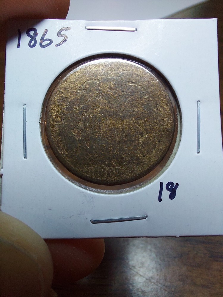1865 United States 2 Cent Piece AG