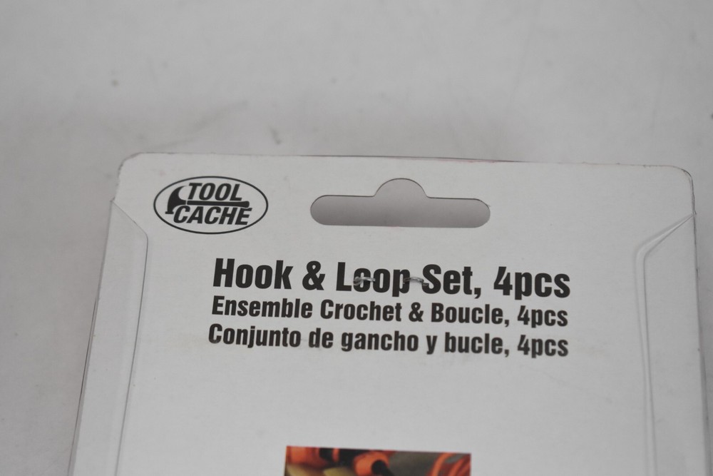 Tool Cache Hook & Loop Set Ensemble Crochet & Bouncle 51552 Weatherproof 8 Pack