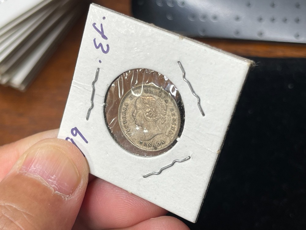 1899 Canada 5 Cents Great Condition Silver Coin