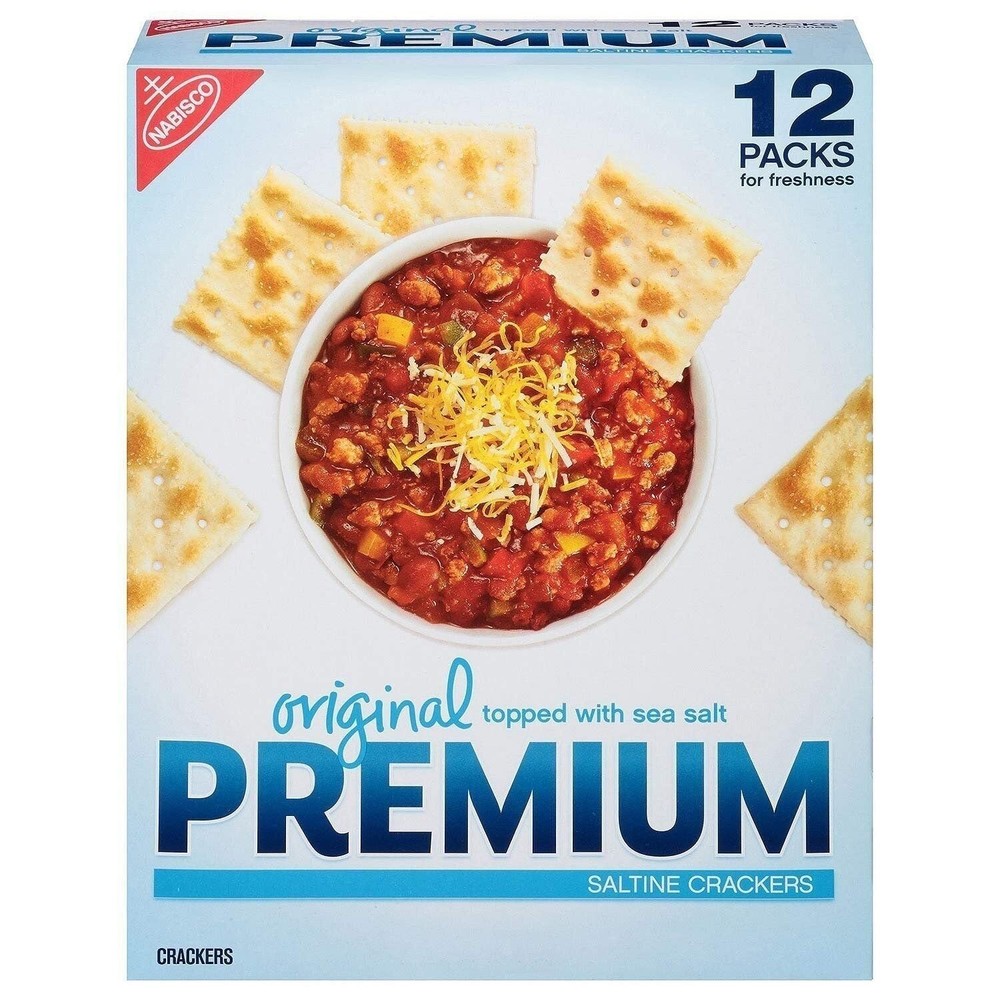 Premium Saltine Crackers, Original, 4oz, 12-Count