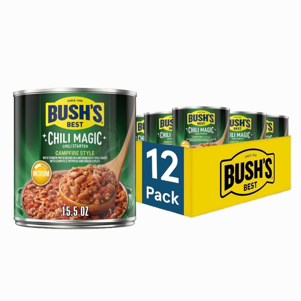 Canned chili beans starter for cooking.