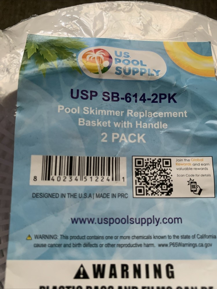 NEW 2-Pack Above Ground Replacement Pool Skimmer Baskets with Handle