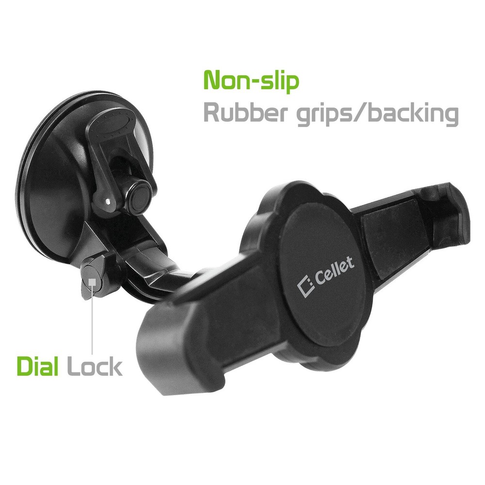 Cellet Universal Windshield / Dashboard Suction Cup Tablet Holder