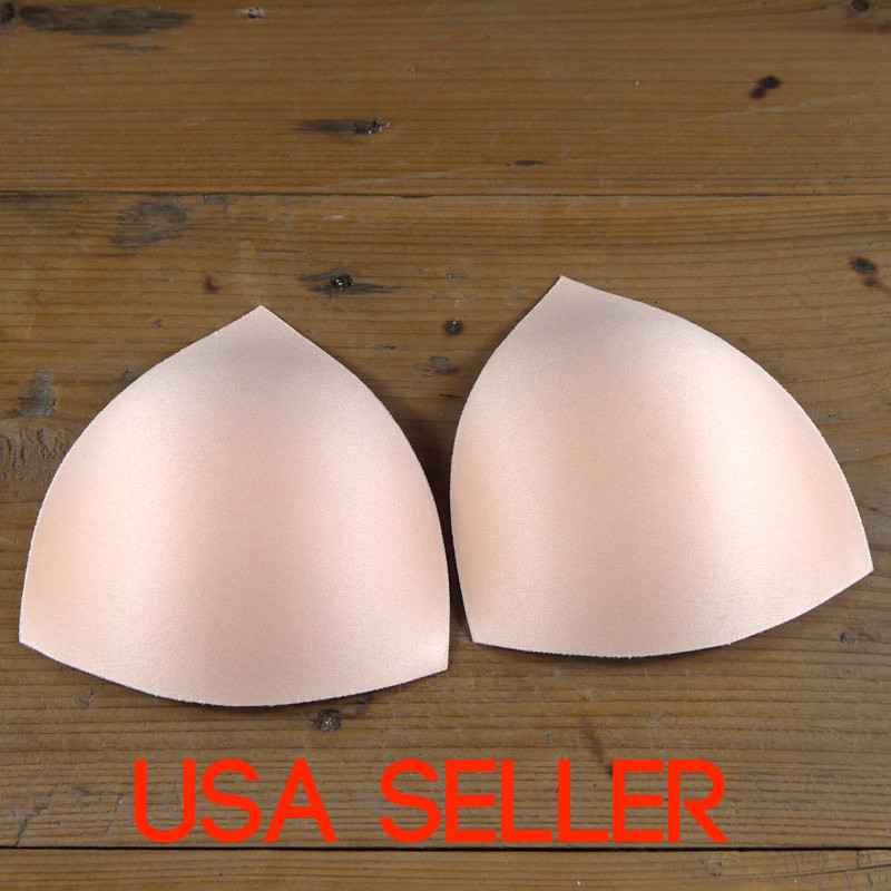 10Pcs Bra Insert Triangles Breast Padding Bikini inserts Removable NEW - S M L