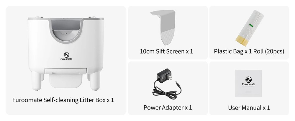 Self-Cleaning Litter Box - Open-Top Automatic Cat Litter Box with Odor Control