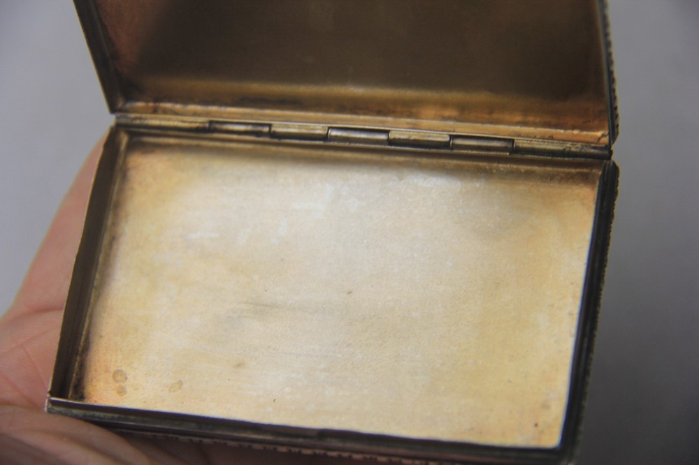 Vintage 800 Silver Compact Box