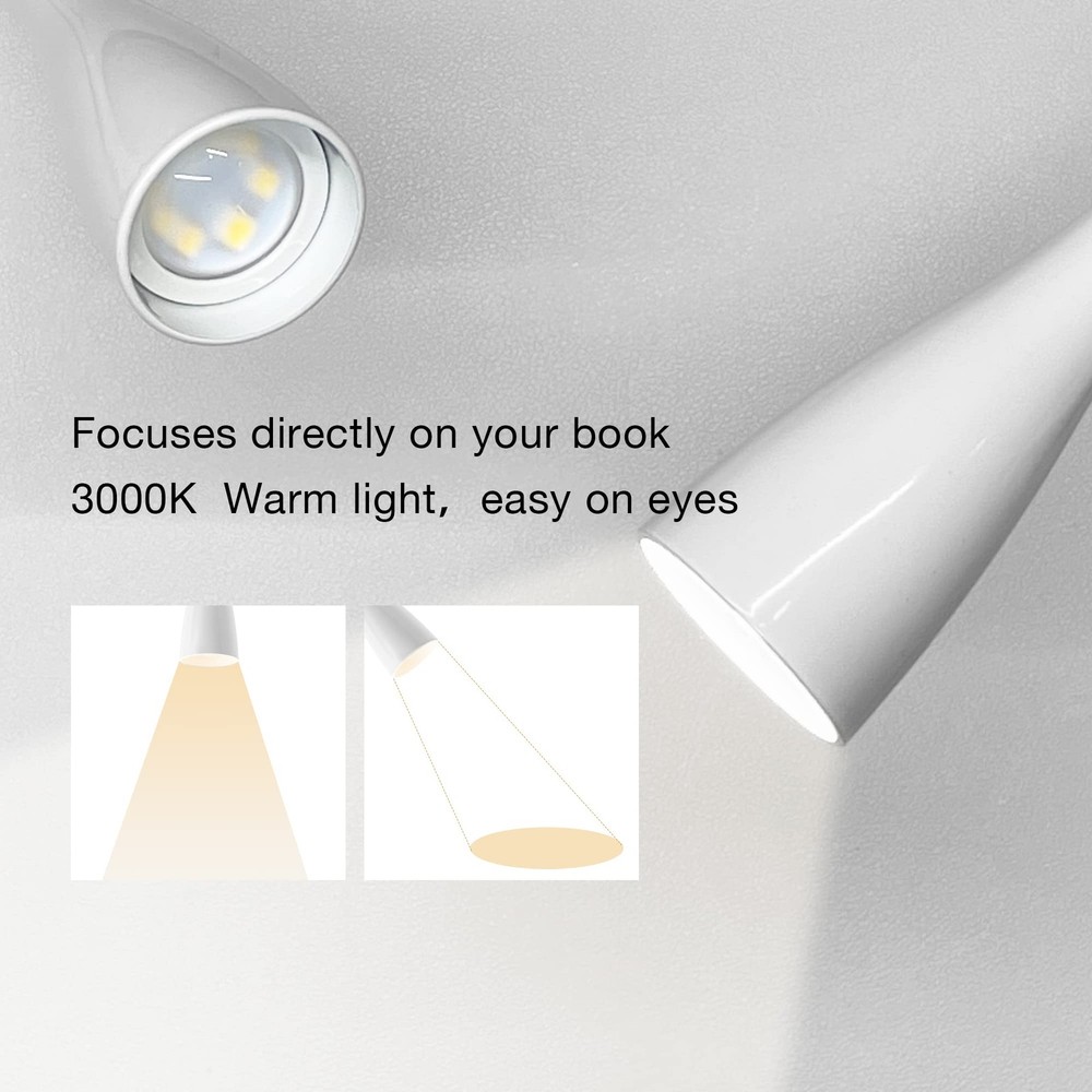 Wall Reading Light for Books in Bed, USB Output Headboard Wall Lamp,5 Dimmabl...