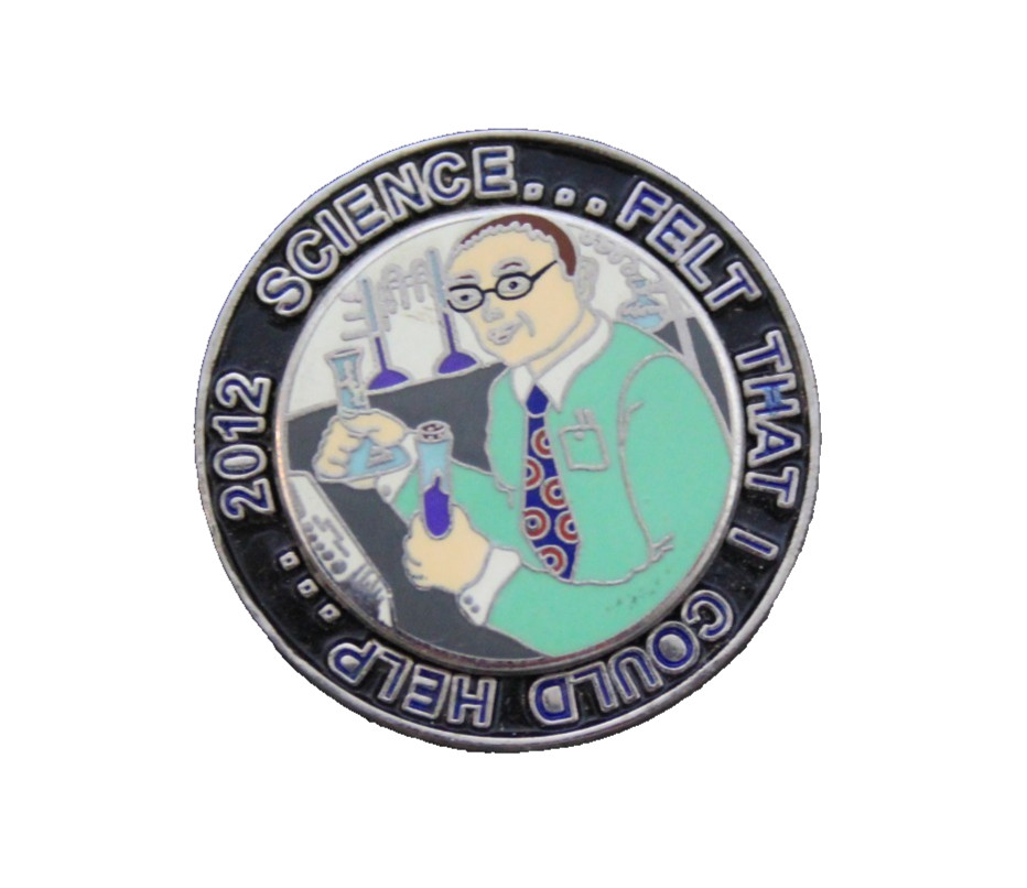 Phish “Science Felt That I Could Help” Spinner Hat Lapel Pin 2012