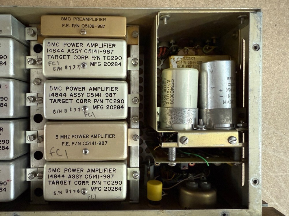 Frequency Electronics RF Amplifier FE70 FE 70 Working MIL-Spec Ham Radio