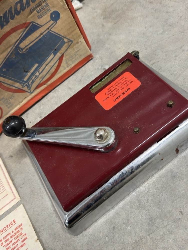 Premier Supermatic Vintage Cigarette Making Machine Pre-owned Original Box