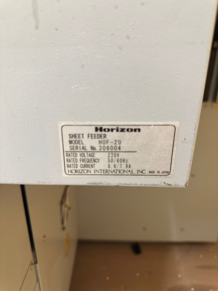 Horizon Stitcher & Folder SPF-20 with HOF Feeder - Working!