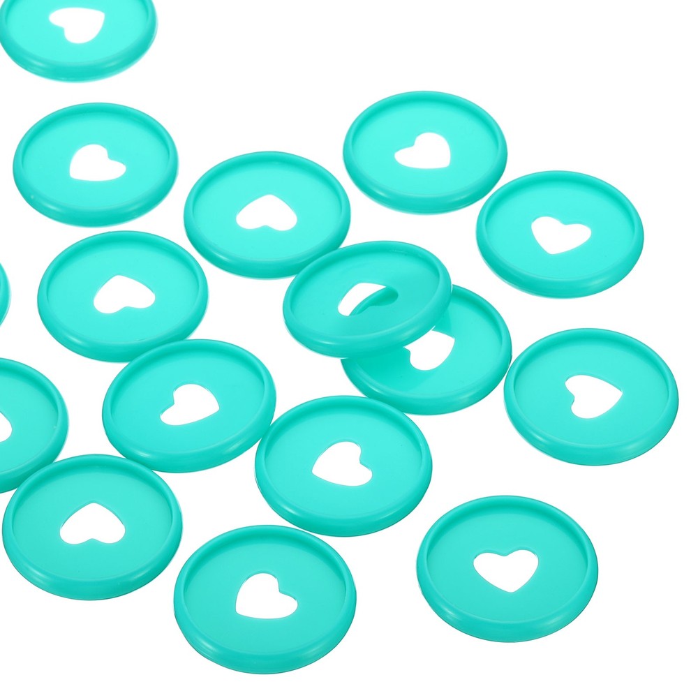 28mm Book Binding Discs 22pcs Discbound Expansion Discs Heart, Emerald Green