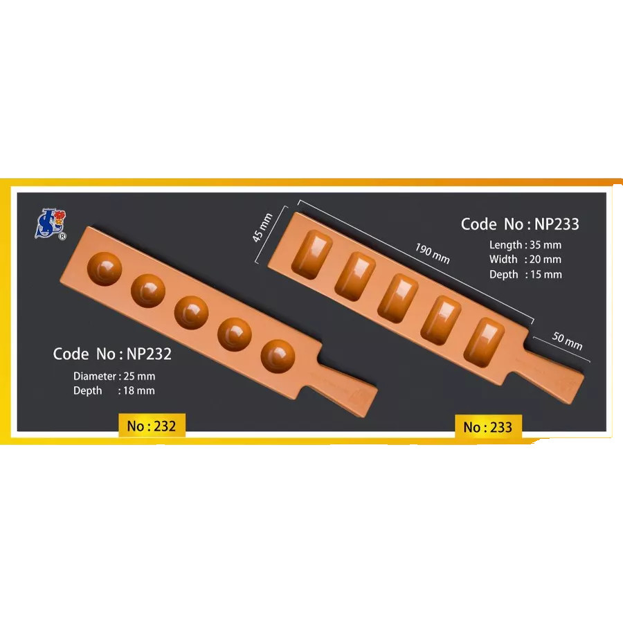 3x rectangle shape mould multipurpose mould chocolate