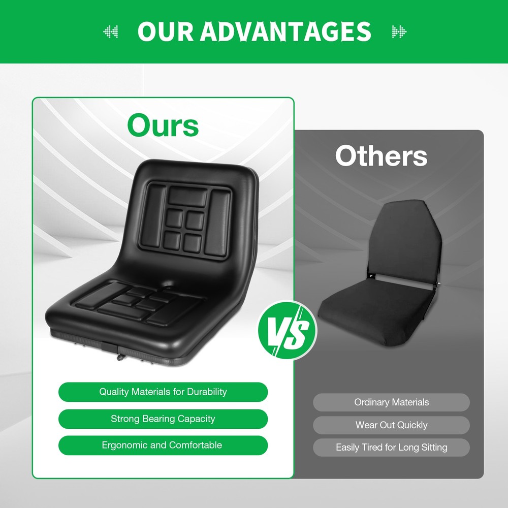Waterproof Universal Forklift Seat Great replacement Seat For Tractor Forklift
