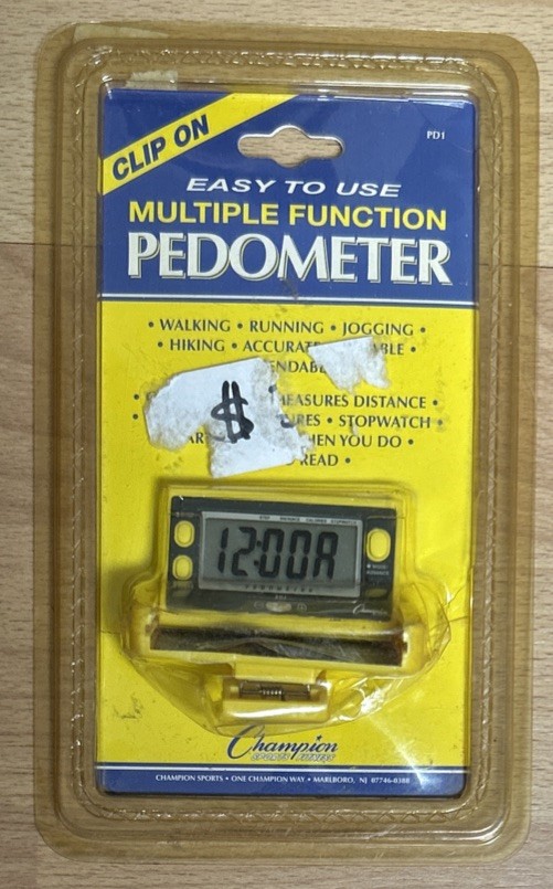 Clip On Multiple Function Pedometer Stopwatch Walking Running Jogging Bad Packag