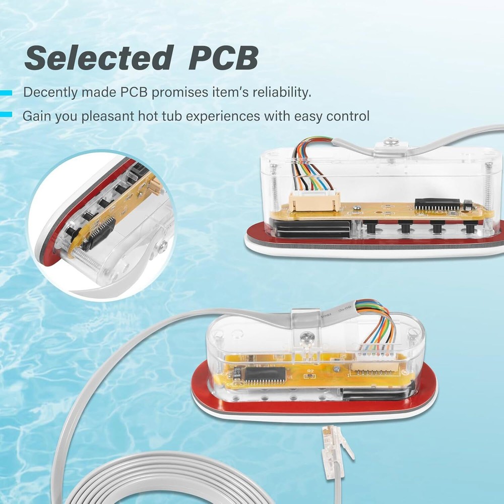 Replace Balboa 53238 Topside Control Panel 4-Button for Mini Oval Heat Jacket 7'