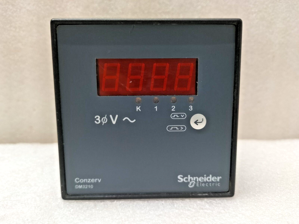 SCHNEIDER ELECTRIC CONZERV DM3210 THREE PHASE VOLTMETER