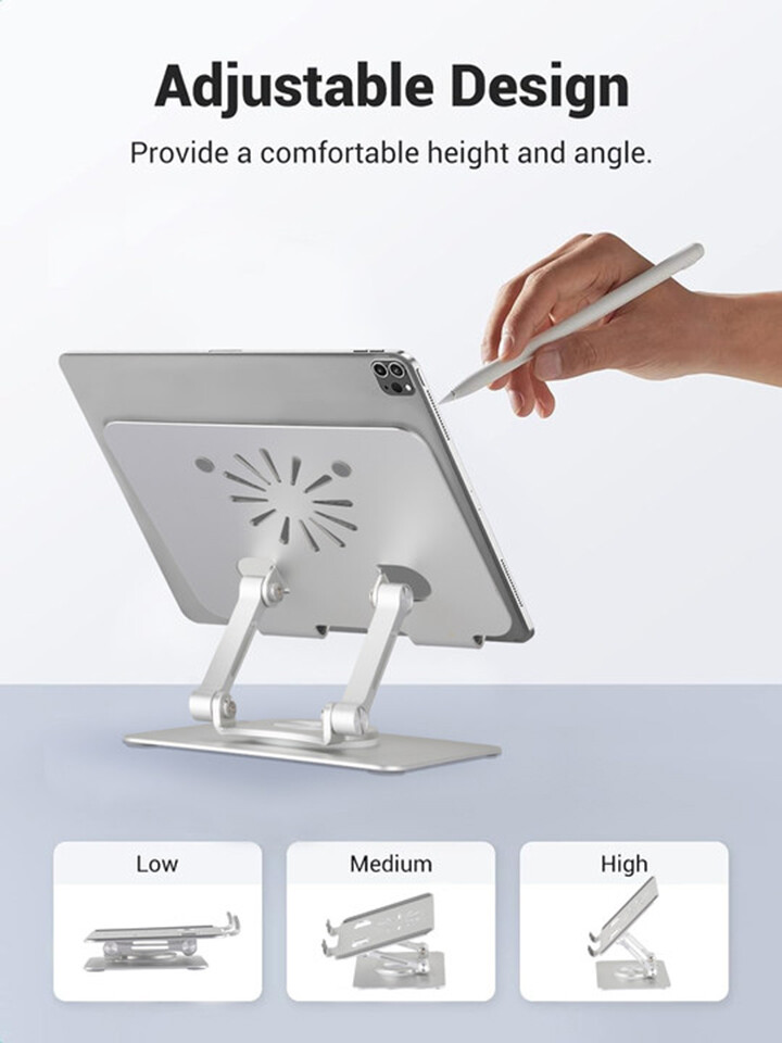 Tablet Stand Holder Adjustable Desktop Stand Foldable Aluminum For Phone Ipad