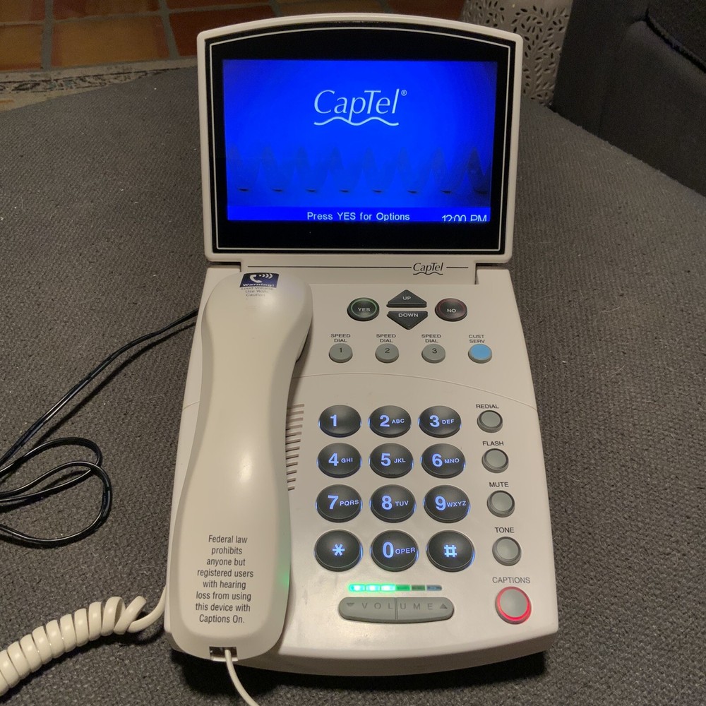 CapTel 840 Captioned Telephone WiFi Answering Machine Hearing Impaired - Working