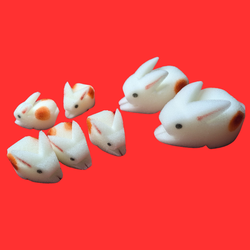 3D Multiplying Rabbits - 7 PC Set - For The Working Pro!